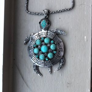 Turquoise Turtle Necklace
